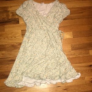 Light green mid length dress